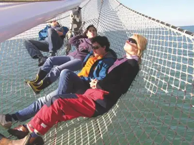 Chilling at the bow