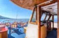Romantica wheelhouse and sundeck