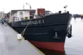 The magnifique 1 docked in amsterdam