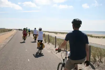 Cycling along the coast