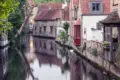 Bruges houses near water 1