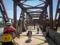 Crossing the bridge