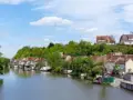 Loing river in Nemours