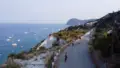 On tour biking
