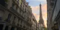 Eifel tower street paris