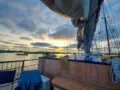 Sail bike sunset clouds 2