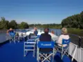 Bruges Amsterdam guest aboard the Fluvius deck