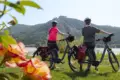 Donauradweg ungarn visegrad radfahrer