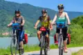 Radfahrer donauradweg gruppe